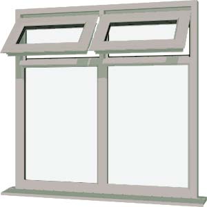 Agate Grey UPVC Window Style 29