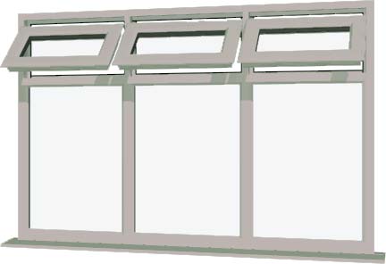 Agate Grey UPVC Window Style 30