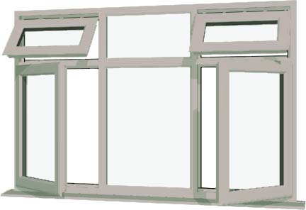 Agate Grey UPVC Window Style 31