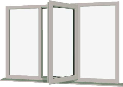 Agate Grey UPVC Window Style 34