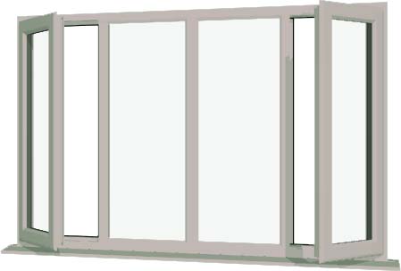 Agate Grey UPVC Window Style 39