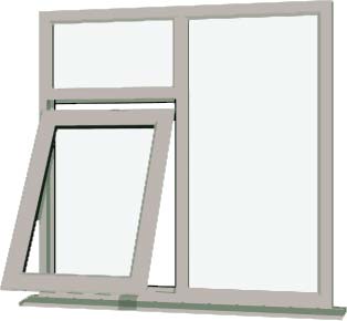 Agate Grey UPVC Window Style 41