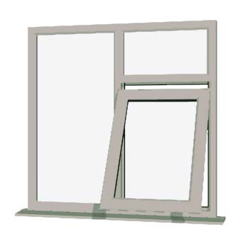 Agate Grey UPVC Window Style 42