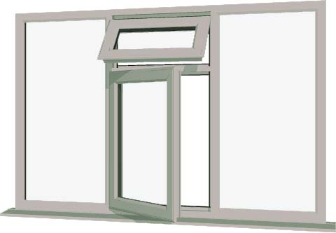 Agate Grey UPVC Window Style 48