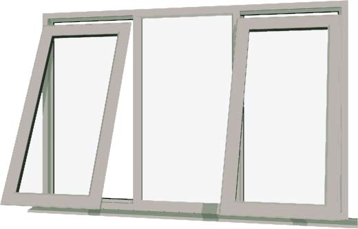 Agate Grey UPVC Window Style 52