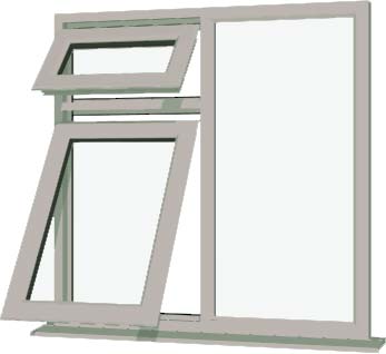 Agate Grey UPVC Window Style 56