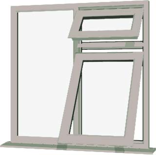 Agate Grey UPVC Window Style 57
