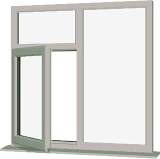 Agate Grey UPVC Window Style 58