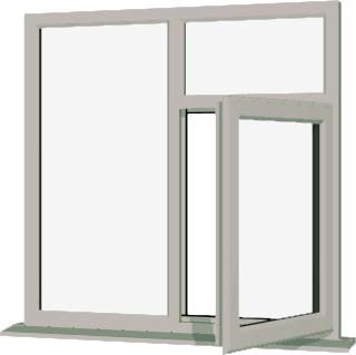 Agate Grey UPVC Window Style 59