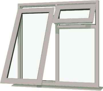 Agate Grey UPVC Window Style 61