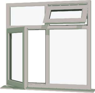 Agate Grey UPVC Window Style 67
