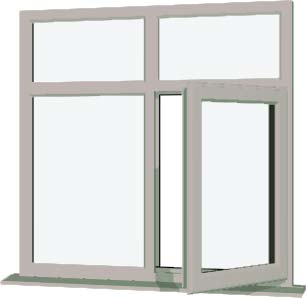 Agate Grey UPVC Window Style 75