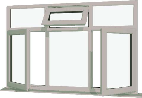 Agate Grey UPVC Window Style 79