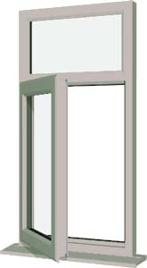 Agate Grey UPVC Window Style 8