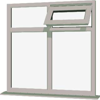 Agate Grey UPVC Window Style 81