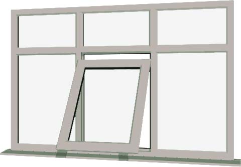 Agate Grey UPVC Window Style 83