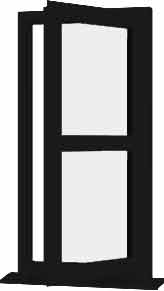 Black UPVC Window Style 178