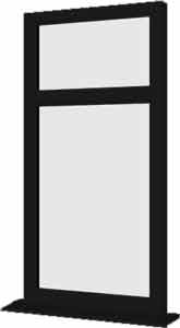 Black UPVC Window Style 2