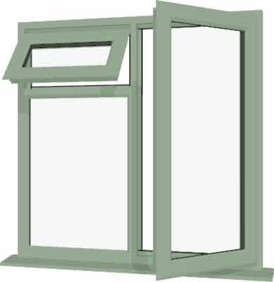 Chartwell Green UPVC Window Style 21