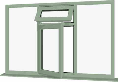 Chartwell Green UPVC Window Style 48