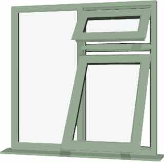 Chartwell Green UPVC Window Style 57