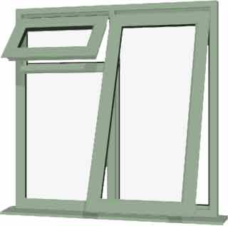 Chartwell Green UPVC Window Style 60