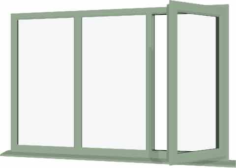 Chartwell Green UPVC Window Style 64