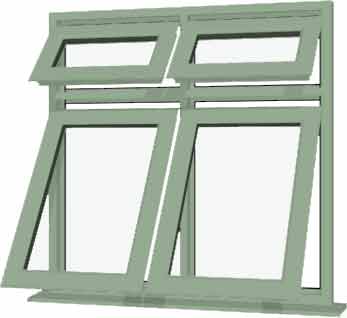 Chartwell Green UPVC Window Style 66