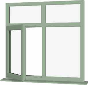 Chartwell Green UPVC Window Style 74