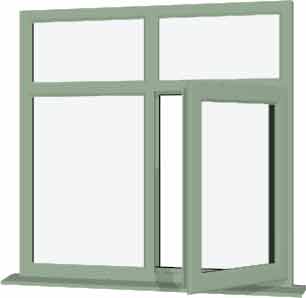 Chartwell Green UPVC Window Style 75