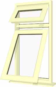 Cream UPVC Window Style 10