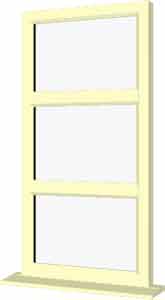 Cream UPVC Window Style 13