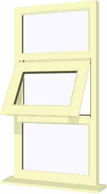 Cream UPVC Window Style 15