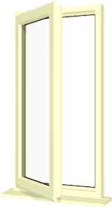 Cream UPVC Window Style 4