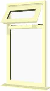 Cream UPVC Window Style 6