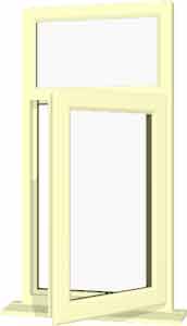 Cream UPVC Window Style 9