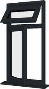 Grey UPVC Window Style 11
