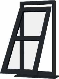 Grey UPVC Window Style 132