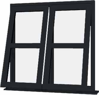 Grey UPVC Window Style 133