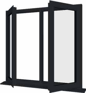 Grey UPVC Window Style 14