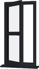 Grey UPVC Window Style 177