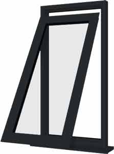 Grey UPVC Window Style 3