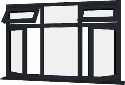 Grey UPVC Window Style 31