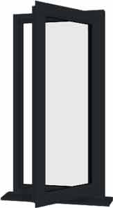 Grey UPVC Window Style 5