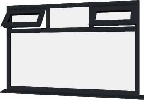 Grey UPVC Window Style 51
