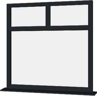 Grey UPVC Window Style 77
