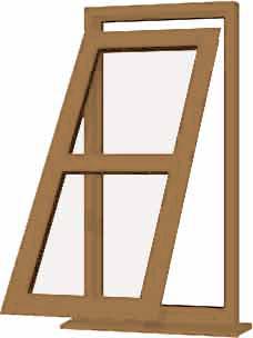 Irish Oak UPVC Window Style 132