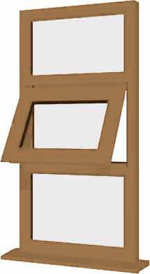 Irish Oak UPVC Window Style 15