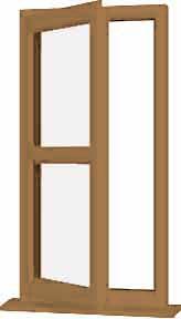 Irish Oak UPVC Window Style 177