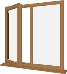 Irish Oak UPVC Window Style 18